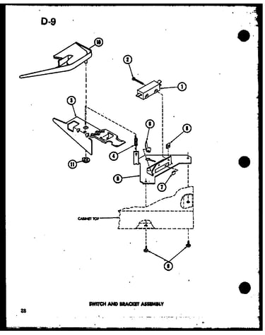 Switch and bracket assembly