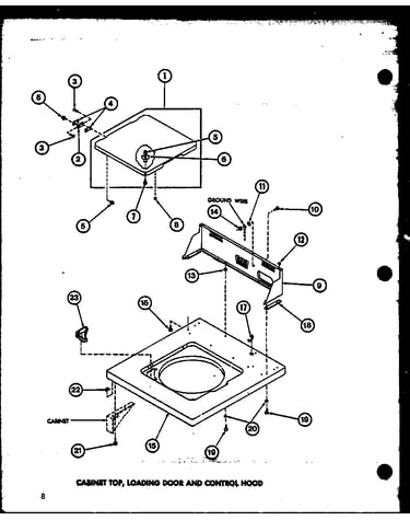 Cabinet top (taa300/p77040-1w)