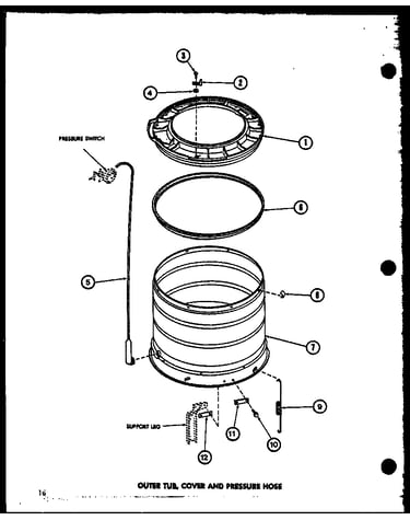 Outer tub (taa300/p77040-1w)