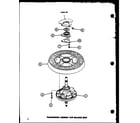 Amana TAA400/P77040-2W transmission assembly and balance ring (taa300/p77040-1w) diagram