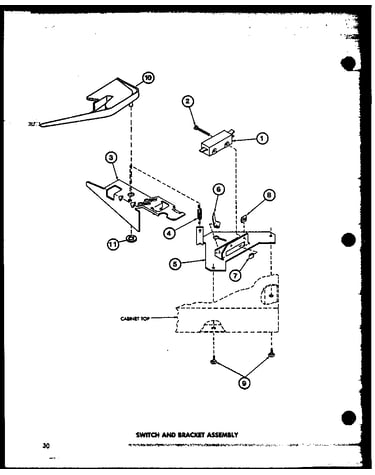 Switch and bracket assembly (taa300/p77040-1w)