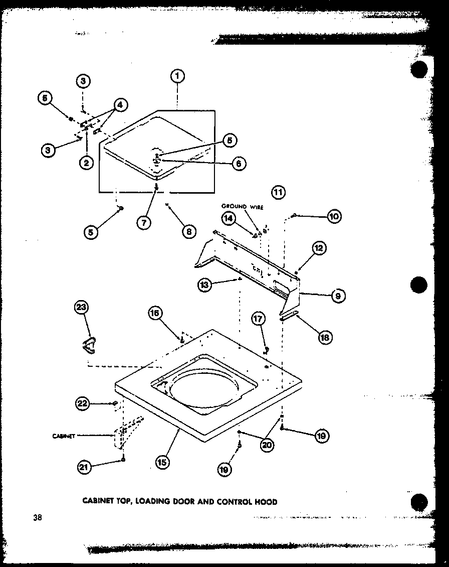 Cabinet top (taa400/p77040-2w) (taa600/p77040-4w) (taa800/p77040-5w) (taa500/p77040-3w)