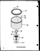 Lint filter and washtub (taa400/p77040-2w) (taa600/p77040-4w) (taa800/p77040-5w) (taa500/p77040-3w)