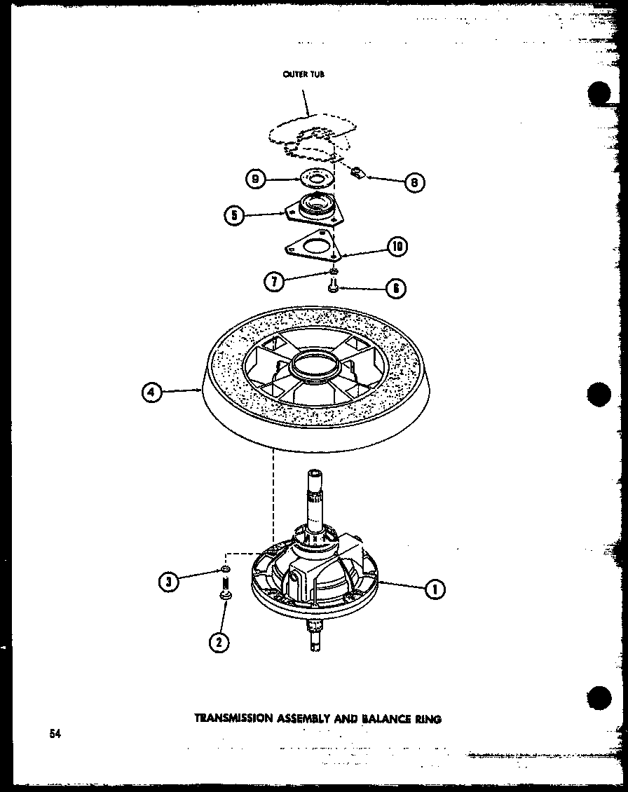 Transmission assembly and balance ring (taa400/p77040-2w) (taa600/p77040-4w) (taa800/p77040-5w) (taa500/p77040-3w)