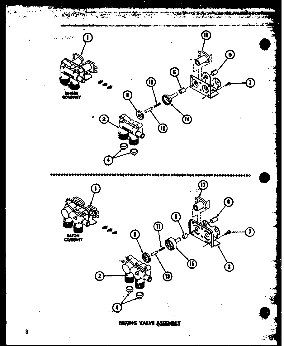 Mixing valve assembly
