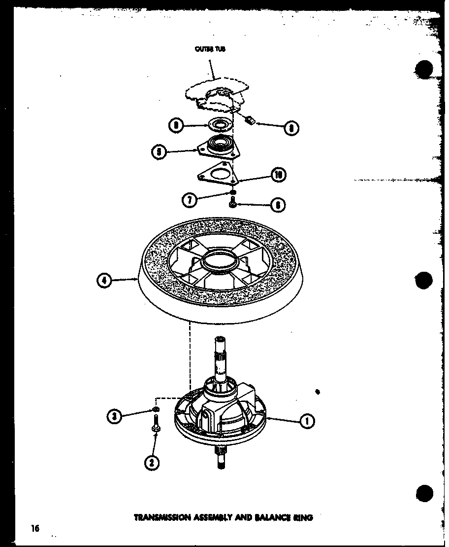 Transmission assembly and balance ring