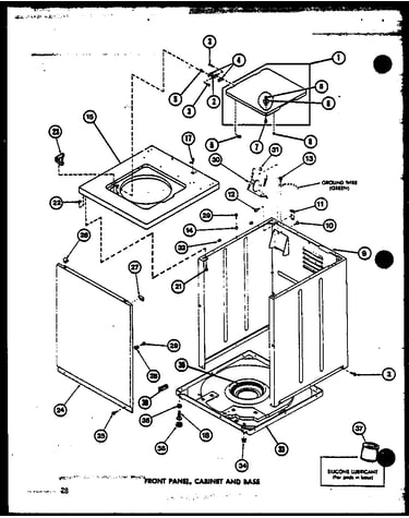 Front panel (taa4001/p7704007w) (taa6001/p7704009w) (taa8001/p7704010w) (taa5001/p7704008w)