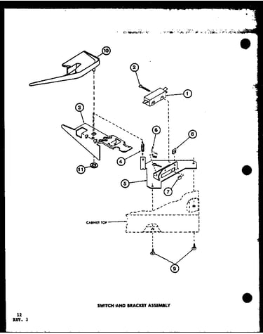 Switch and bracket assembly