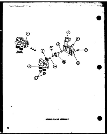 Mixing valve assembly