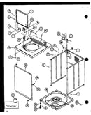 Front panel. cabinet and base (lw2201w/p1118401ww) (lw2201g/p1118402wg) (lw2201l/p1118403wl) (lw2501w/p1118404ww) (lw2501g/p1118405wg) (lw2501l/p1118406wl) (lw2502w/p1118407ww) (lw2502g/p1118408wg) (lw2502l/p1118409wl) (lw2503l/p1118412wl) (lw2503g/p11184