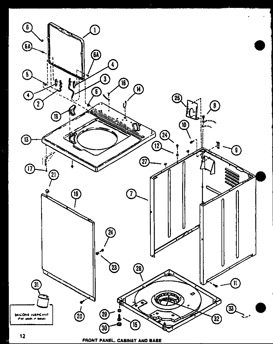 FRONT PANEL (LW3403W/P1118419WW) (LW3403G/P1118420WG) (LW3403L/P1118421WL)