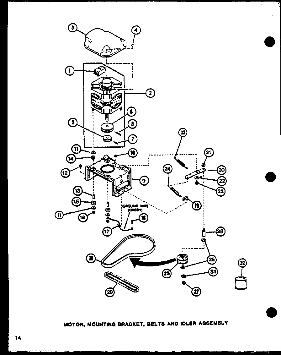 MOTOR (LW3903W/P1122403WW) (LW3903L/P1122404WL) (LW3603W/P1122401WW) (LW3603L/P1122402WL) (LW9103W/P1122806WW)