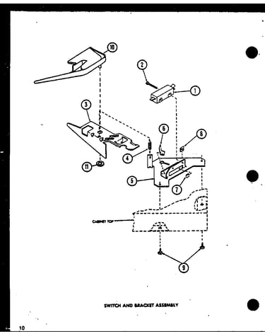 Switch and bracket assembly