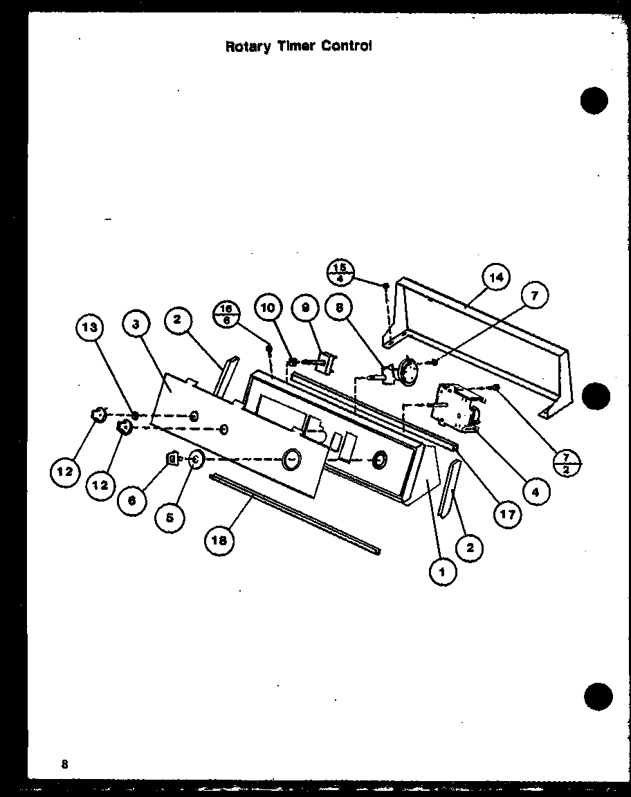 ROTARY TIMER CONTROL (LWD352W/P1122913W) (LWD352L/P1122914W) (LWD353W/P1122915W) (LWD353L/P1122916W) (LWD553W/P1122917W) (LWD553L/P1122918W) (TW2201G/P1128401W) (TW3303G/P1128402W) (CW2502L/P1128404W) (CW2502W/P1128403W) (CW3303W/P1128405W) (LW2201G/P1128
