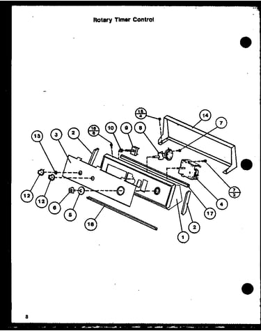 Rotary timer control (lwd352w/p1122913w) (lwd352l/p1122914w) (lwd353w/p1122915w) (lwd353l/p1122916w) (lwd553w/p1122917w) (lwd553l/p1122918w) (tw2201g/p1128401w) (tw3303g/p1128402w) (cw2502l/p1128404w) (cw2502w/p1128403w) (cw3303w/p1128405w) (lw2201g/p1128