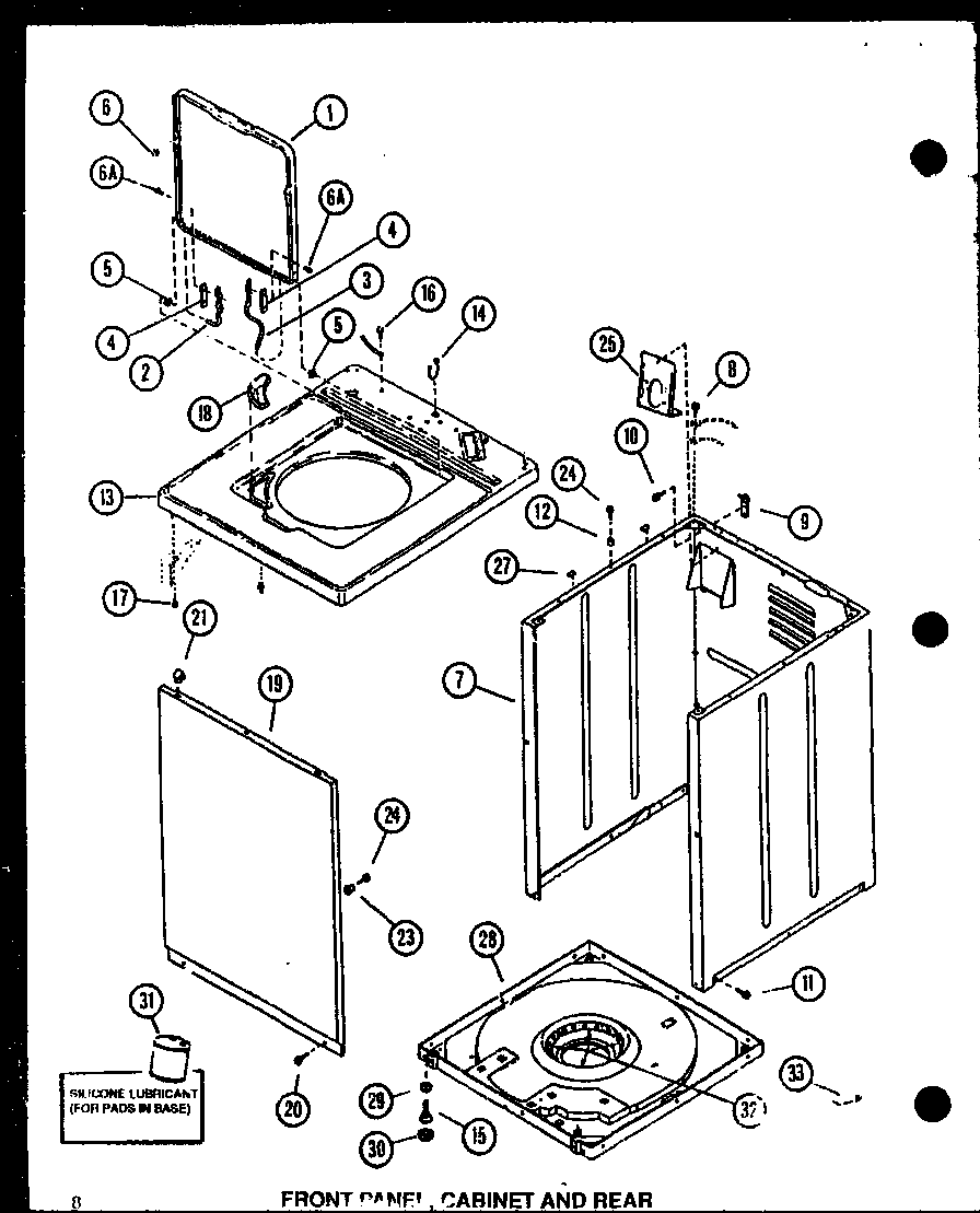 FRONT PANEL (LW3903W/P1122407WW) (LW3903L/P1122408WL) (LW3603W/P1122405WW) (LW3603L/P1122406WL) (LW9103W/P1122812WW)