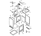Amana CARR632NWW/P1142620NWW cabinet assembly diagram
