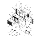 Caloric C102B/P1184101R front & outer case assembly diagram