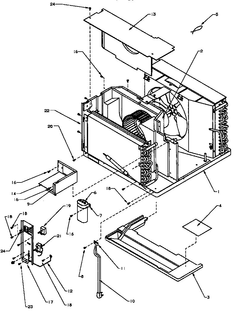 Control panel & misc chassis parts