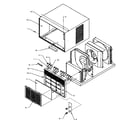 Caloric C142B/P1184301R outer case & front assembly diagram