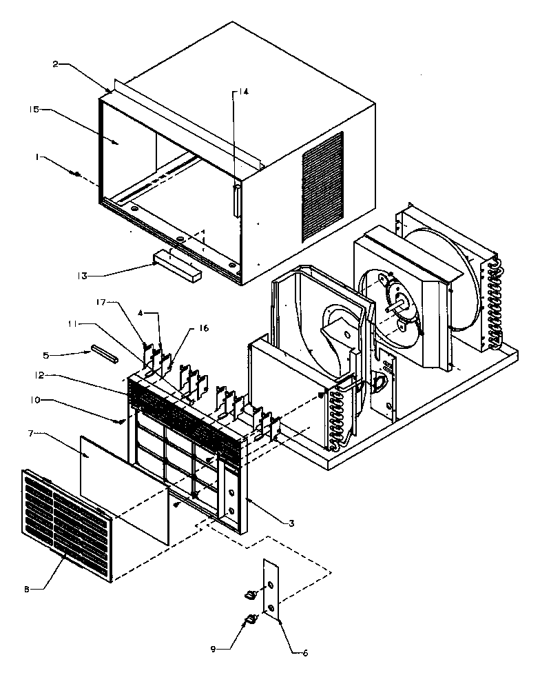 Outer case & front assembly