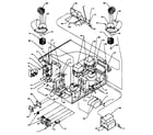 Amana A1225S-P1185701M interior electrical components & mounting parts diagram