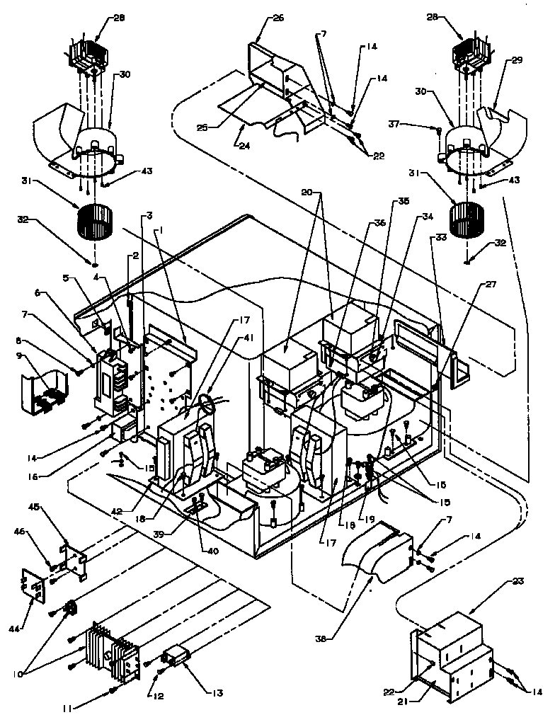 Interior electrical components & mounting parts