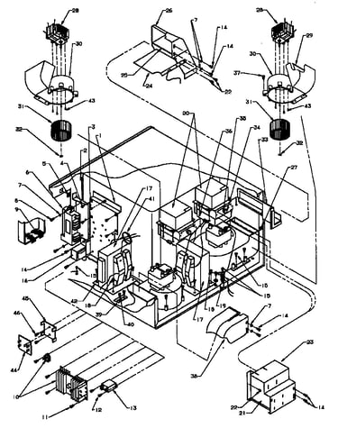 Interior electrical components & mounting parts