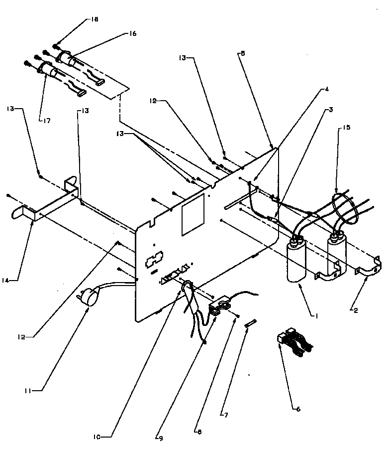 Back panel and components