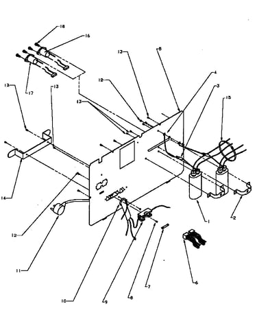 Back panel and components