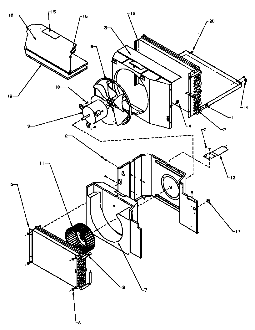 EVAPORATOR, CONDENSER & AIR FLOW