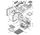 Caloric RST361/ALL main top and oven assembly (rst307-9310/all) (rst307-f043/all) (rst307/all) (rst307uww/all) (rst309/all) (rst354/all) (rst359/all) (rst361/all) diagram