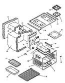Main top and oven assembly (rst362/all) (rst365/all) (rst369/all) (rst376/all) (rst378/all) (rst378uwg/all) (rst380/all) (rst381/all) (rst387/all) (rst387uww/all)
