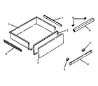 Caloric RST359/ALL storage drawer diagram