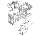 Amana GBL39AA/ALL cabinet assembly - heater section diagram