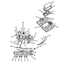 Amana SAP39AA/ALL griddle top and burner assembly diagram