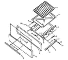 Amana GAP39DA/ALL broiler components (slide-out panel/drawer) diagram