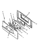 Oven door assembly