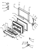 Freezer door (tx19r2e/p1181902we) (tx19r2l/p1181902wl) (tx19r2w/p1181902ww) (tx19r3e/p1181907we) (tx19r3l/p1181907wl) (tx19r3w/p1181907ww)