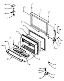 Freezer door (tx22r3e/p1181602we) (tx22r3l/p1181602wl) (tx22r3w/p1181602ww) (txi22r3e/p1182004we) (txi22r3l/p1182004wl)