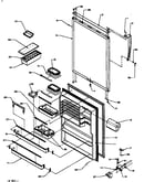 Refrigerator door (ts18r2g/p1181803wg) (ts18r2l/p1181803wl) (ts18r2w/p1181803ww) (tsi18r2l/p1182103wl) (tsi18r2w/p1182103ww) (tx18r2l/p1181804wl) (tx18r2w/p1181804ww)