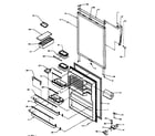Amana TX19R3L-P1181907WL refrigerator door (tx21r3e/p1181502we) (tx21r3l/p1181502wl) (tx21r3w/p1181502ww) (txi21r3e/p1182002we) (txi21r3l/p1182002wl) (txi21r3w/p1182002ww) diagram