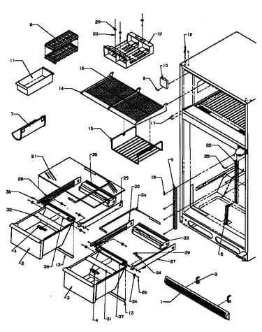 Cabinet shelving (tx21r3e/p1181502we) (tx21r3l/p1181502wl) (tx21r3w/p1181502ww) (txi21r3e/p1182002we) (txi21r3l/p1182002wl) (txi21r3w/p1182002ww)