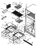 Cabinet shelving (tx22r3e/p1181602we) (tx22r3l/p1181602wl) (tx22r3w/p1181602ww) (txi22r3e/p1182004we) (txi22r3l/p1182004wl)