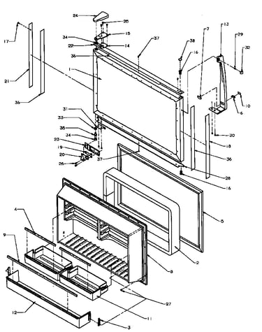 Freezer door
