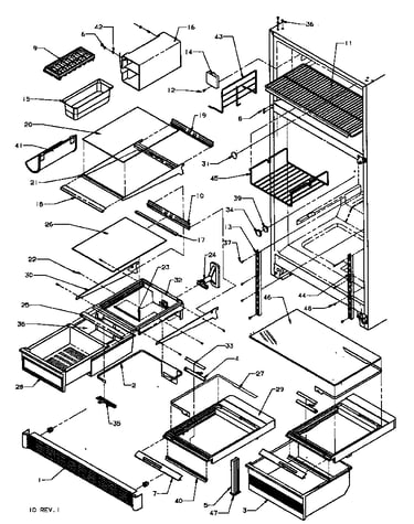Shelving and interior (85375/p1117206we) (85385/p1117205we)