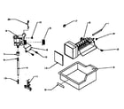 Amana 85385-P1117205WE add-on ice maker assembly for 32" top mount diagram