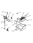 Add-on ice maker assembly for 32" top mount