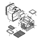 Caloric RSK3700UW-P1141253NW oven assembly diagram