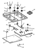 Sealed burner parts